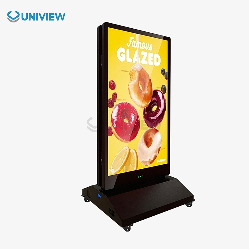 Портативный рекламный экран Uniview 55 дюймов с аккумулятором