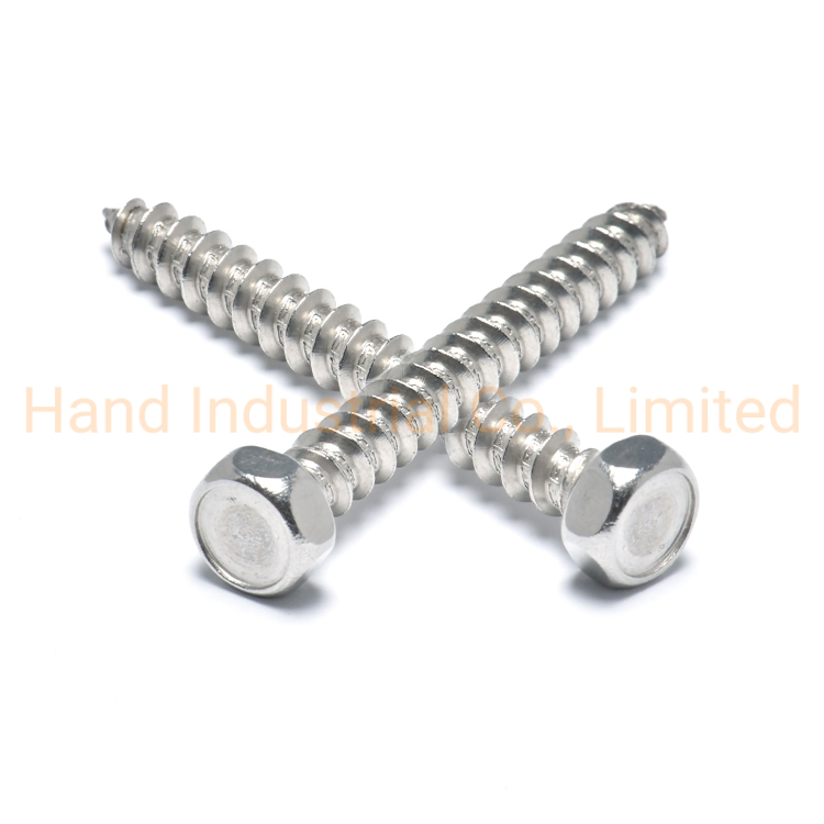 Wholesale Prrice M4.8 25mm Hex Head Wood Screws Sheet Metal Screws Self Tapping Screws