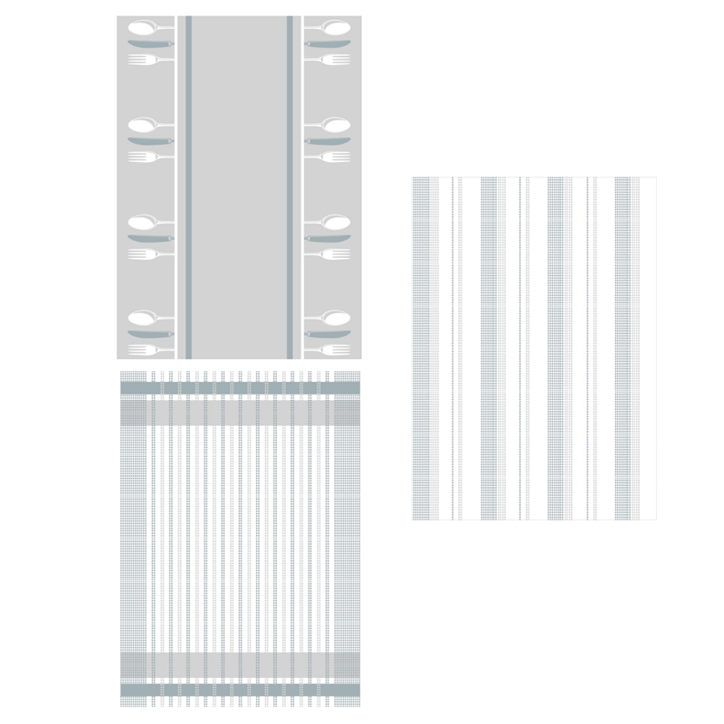 100% Cotton Terry Kitchen Dish Cloth & Towel Set