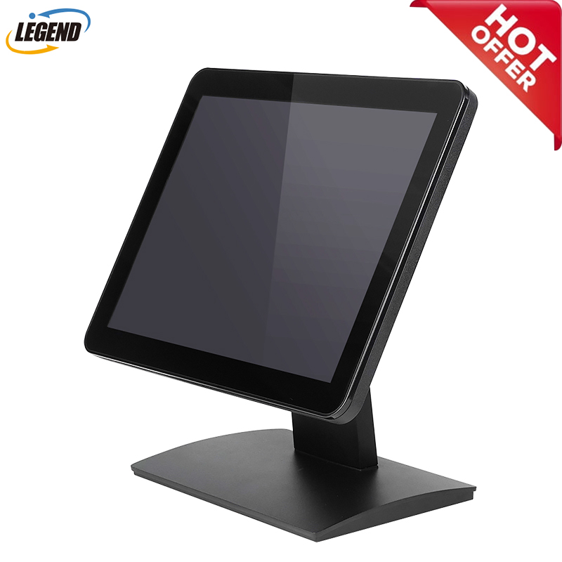 Affordable 15-Inch LCD Touch Screen Monitor with Metal Base
