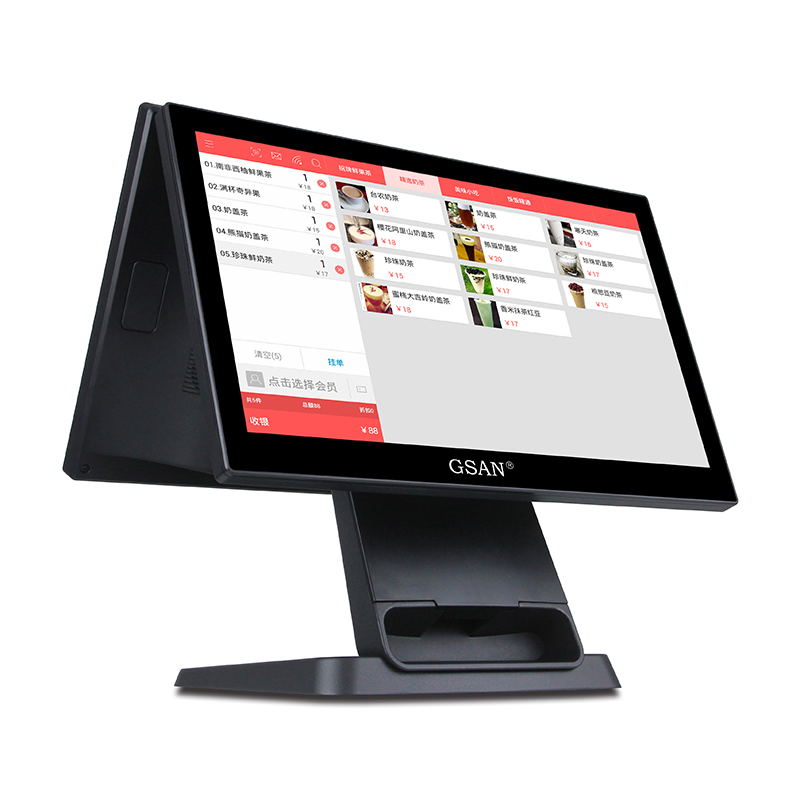 15.6 Inch Double Touch Screen Cashier Machine POS System POS Terminal
