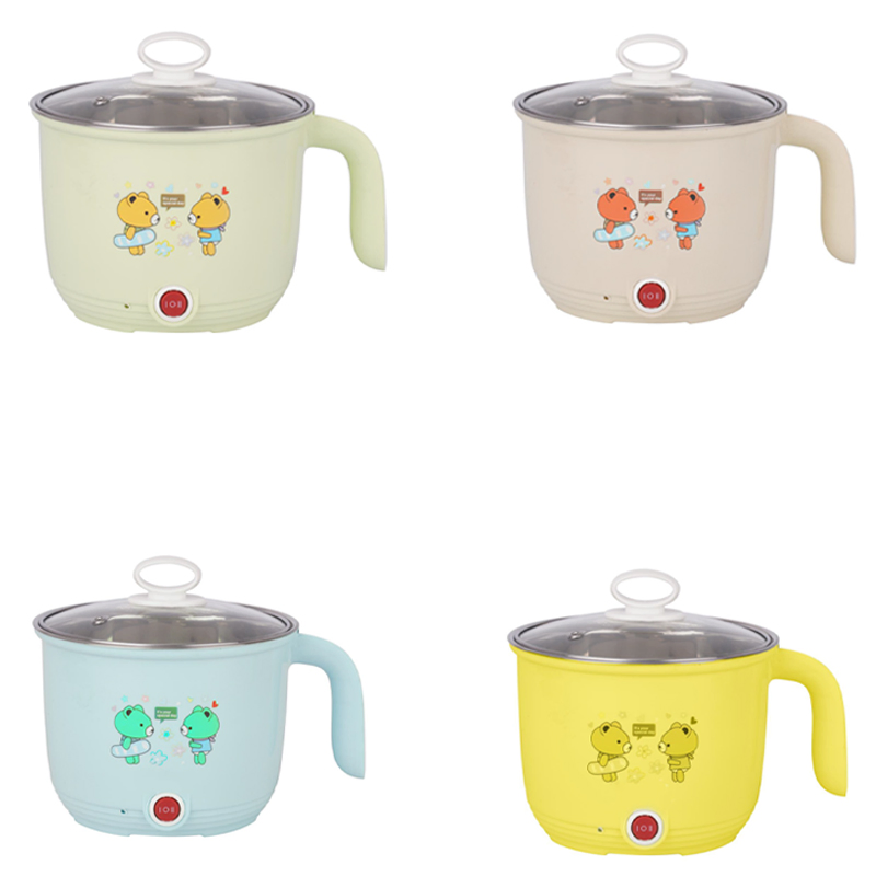 Consumer Electronics Cooking Pot 500W Frying Pan Multifunctional Nonstick Pan 1.2L Portable Electric Noodle Shabu Pot Electric Cooker