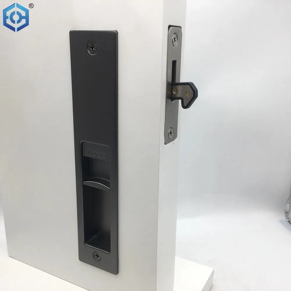 Security Door Interior Windows Aluminum Sliding Handle Lock