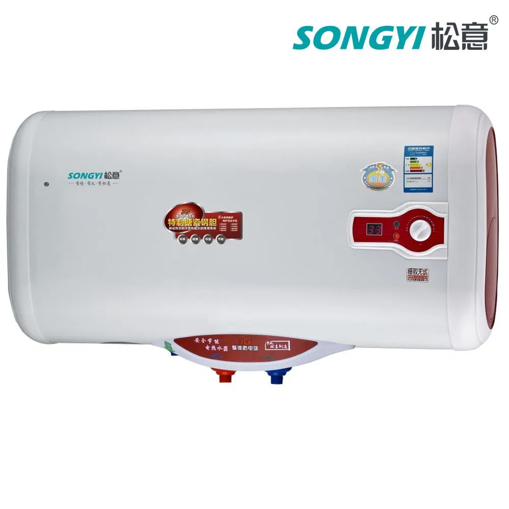 Stainless Steel Wall-Mounted Flat Electric Instant Water Heater with Digital Control Panel and Touch Control