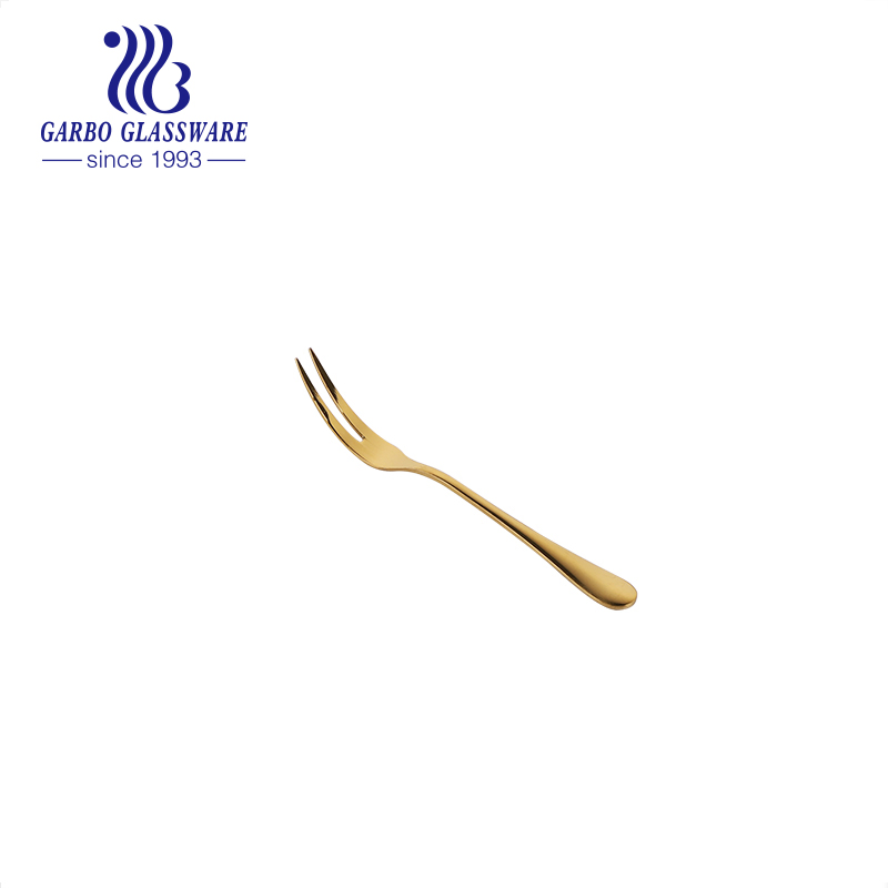 Mirror Polish 410 Stainless Steel PVD Technology Fruirt Fork Dessert Fork