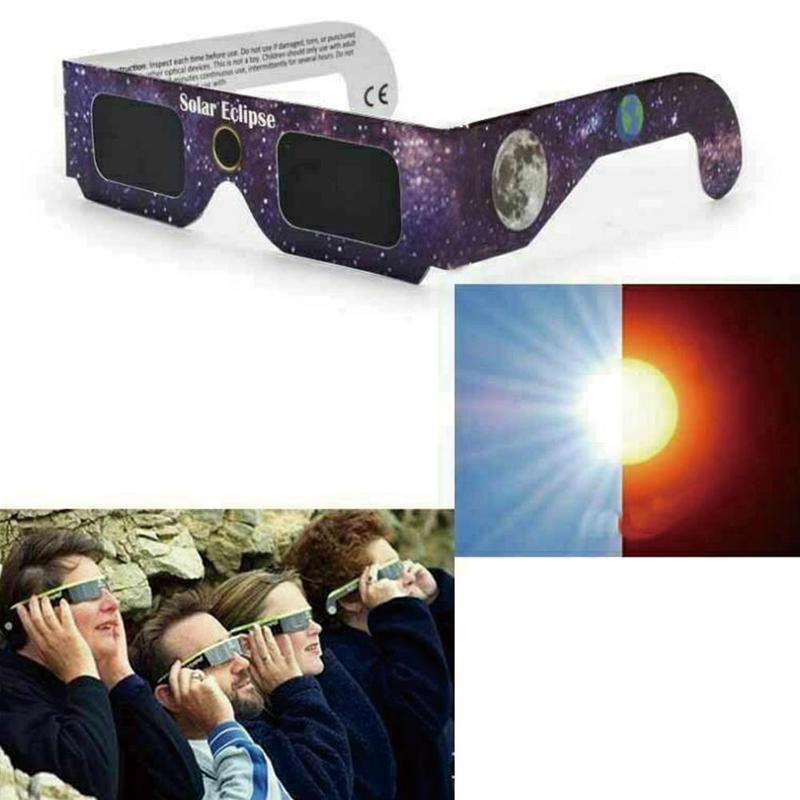 Factory Wholesale ISO CE Cardboard 3D Glasses Solar Eclipse Glasses for Sun