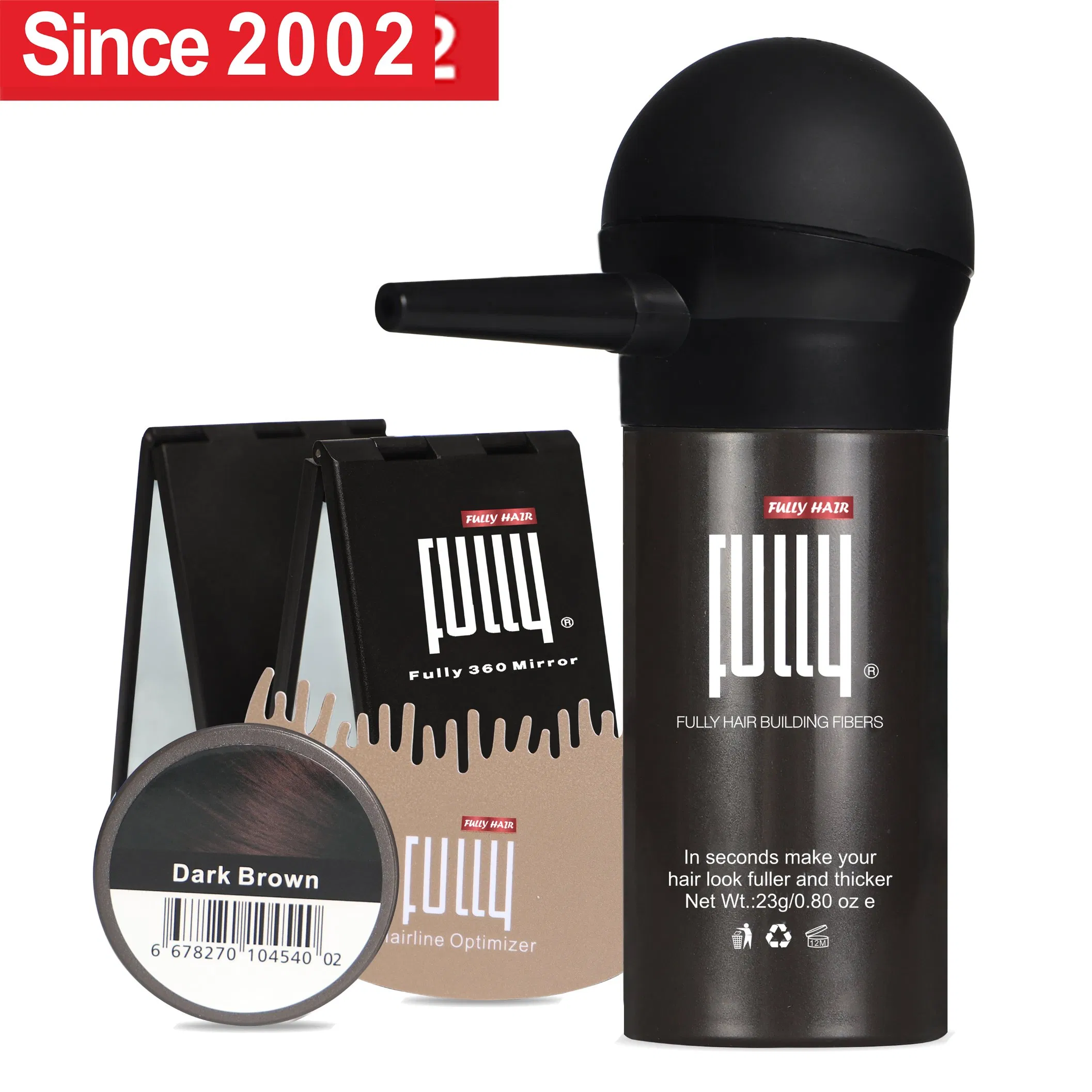 Custom Logo OEM Hair Loss Fiber Powder Fully 2ND Generation Keratin Hair Building Fibers