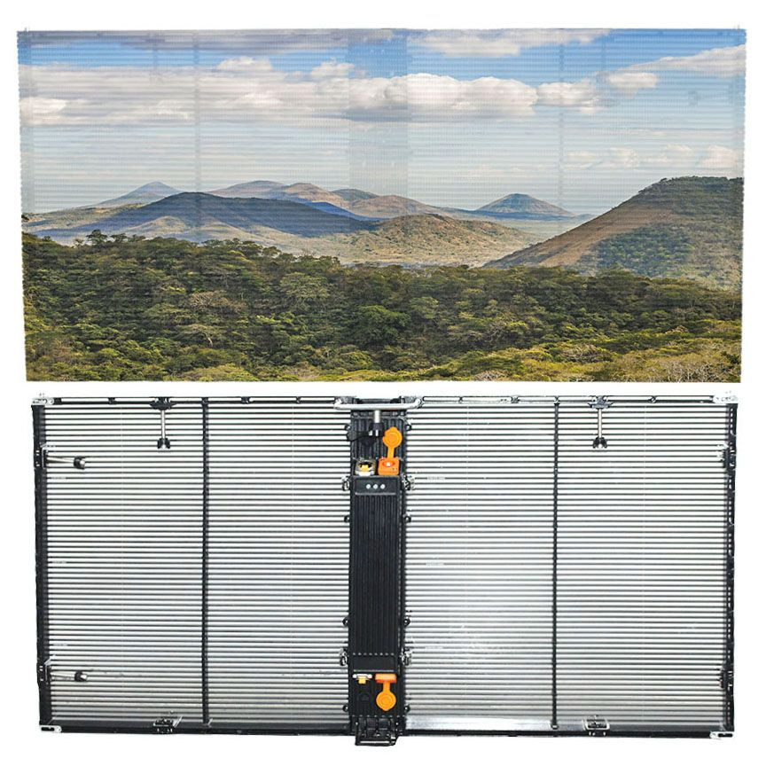 High-Visibility Transparent LED Display for Effective Advertising Solutions