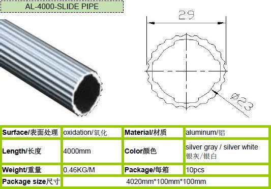 Aluminum Slide Tube for Rack, Industrial Automation Assembly