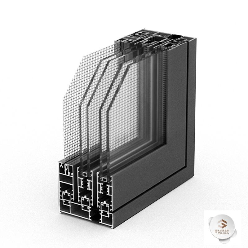 Yimu Wholesale Aluminum Profile Double Glazed Sliding Windows with Lock
