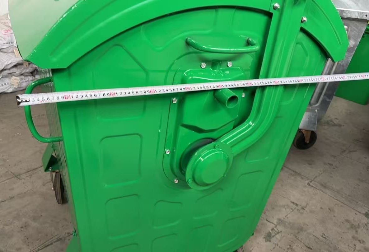 Металлический уличный контейнер для мусора 1100L