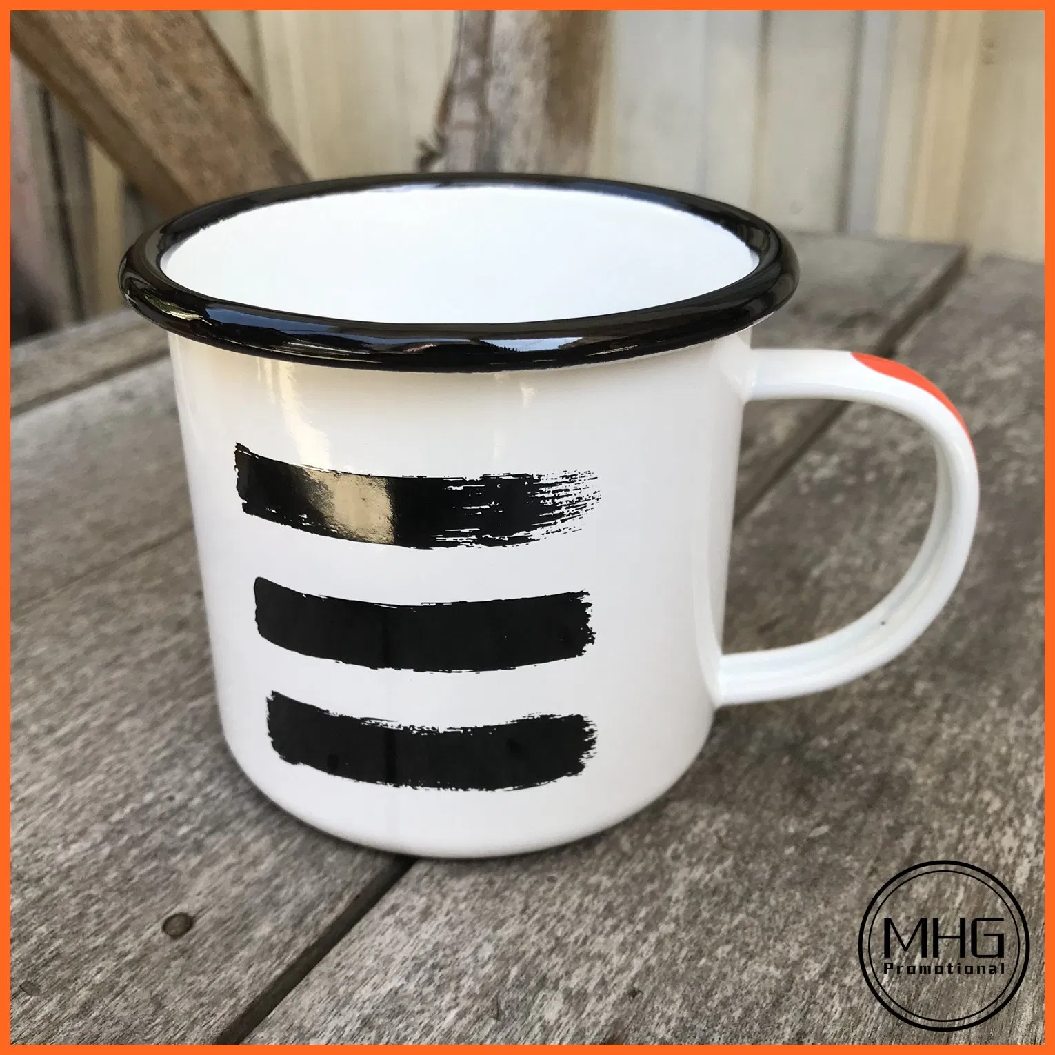 Customized Print Design Enamel Mugs Promotional Mugs