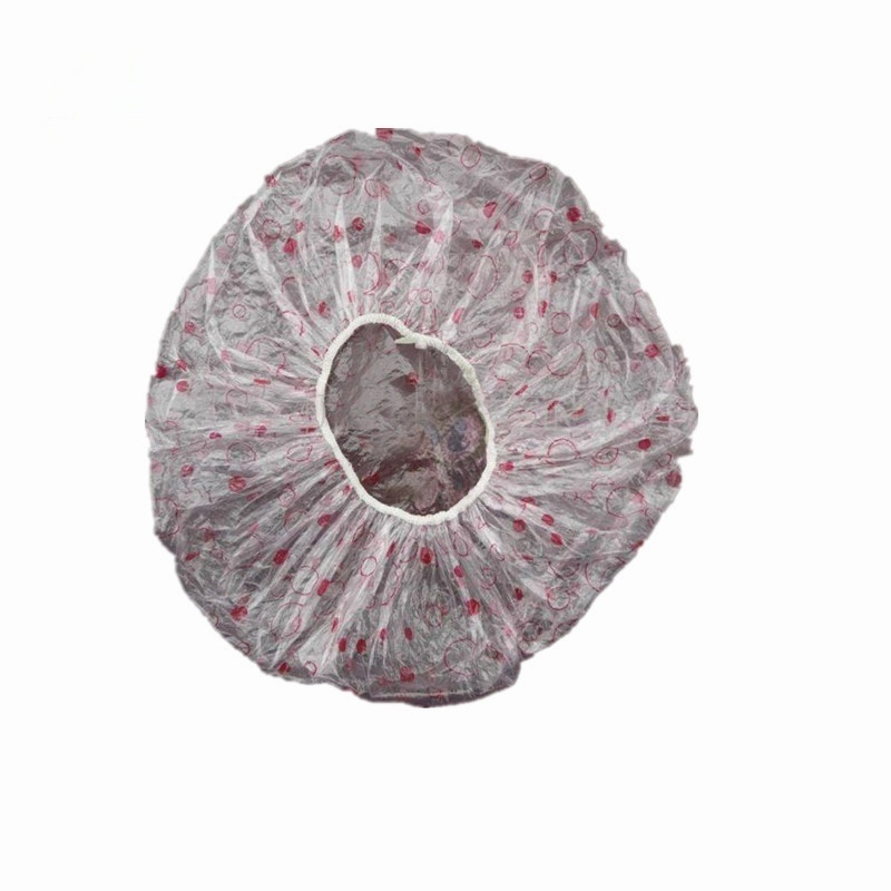 Disposable Waterproof Transparent Poly/HDPE/LDPE/Plastic/PE Shower Cap for Home/Hotel Travel/Bathing/Hair Treatment
