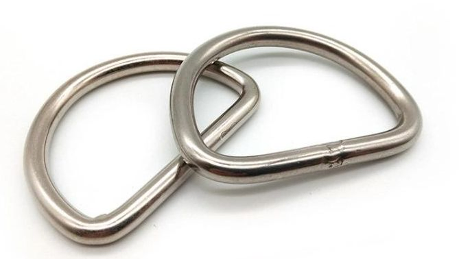 Futeng Handbag Accessories Hardware Buckle Iron Silver D-Rings Bag Strap Belt Metal D Ring