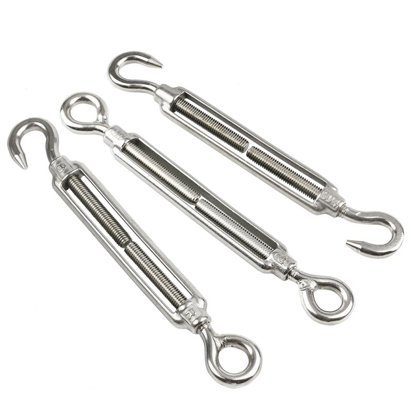 Rigging Hardware High Polished Stainless Steel DIN1480 Hook Hook Open Body Turnbuckle