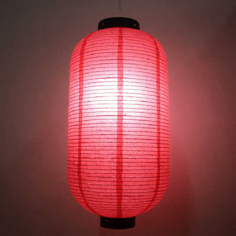 Outdoor Decorative Japanese Red Paper Lantern Customized Lantern with Safety Certification