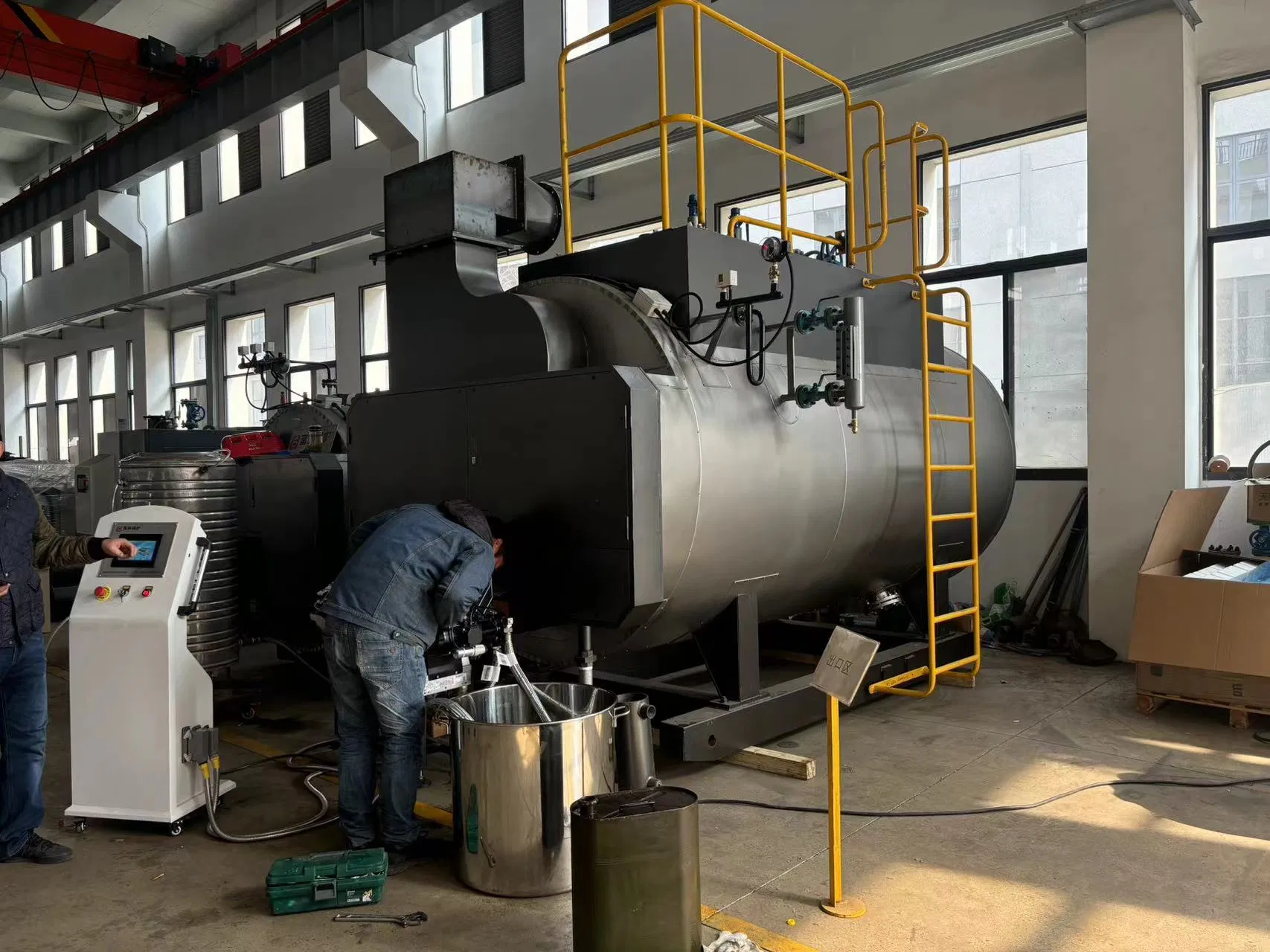 Горизонтальный газовый паровой котел WNS4-1.25-Y.Q