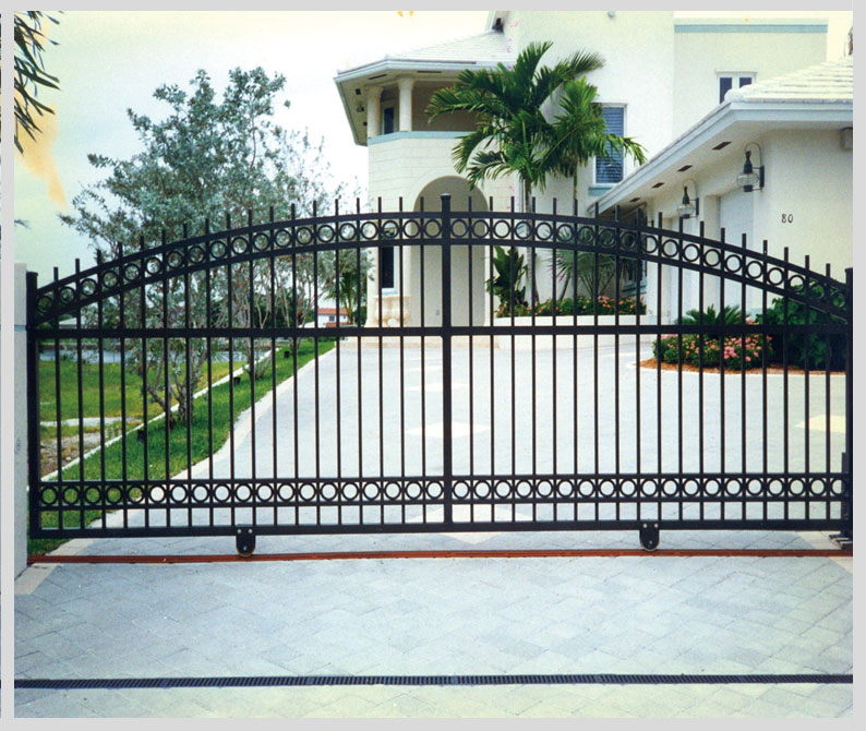 Automatic Luxuary Blade Slat Sliding Driveway Gate Aluminium Durable Outdoor Main Gate