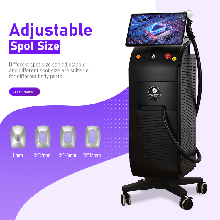 Man Bare Back Laser Hair Removal Titanium Laser Hair Removal Machine 3 Waves