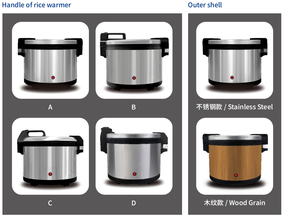 High Quality Stainless Steel Aluminum Alloy Multifunction Commercial Rice Warmer Food Machinery