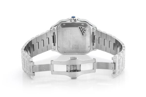 Custom Moissanite Diamond Hip Hop Stainless Steel Mechanical Watches