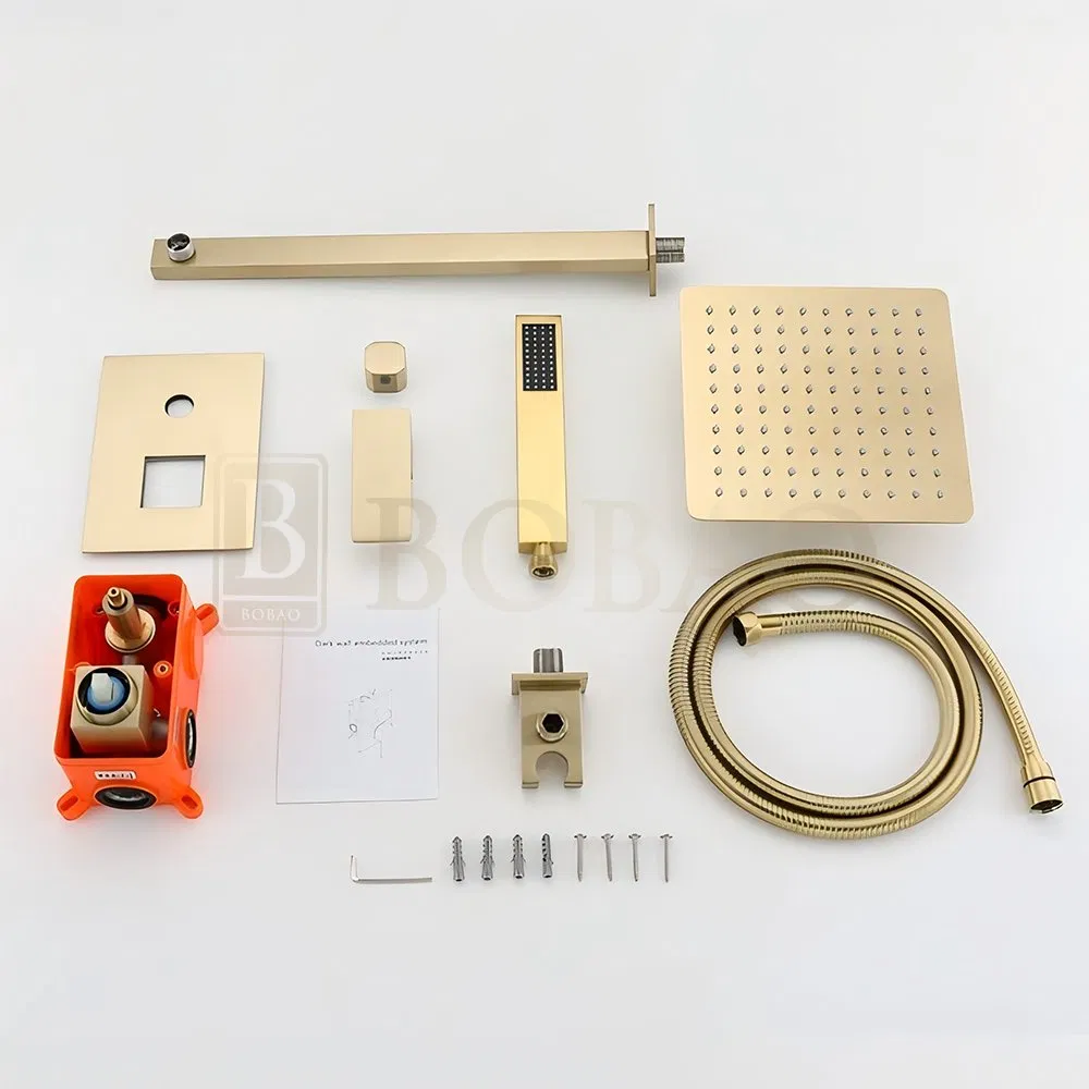 Bathroom Stainless Steel Shower Mixer Concealed Shower Chrome Shower Set