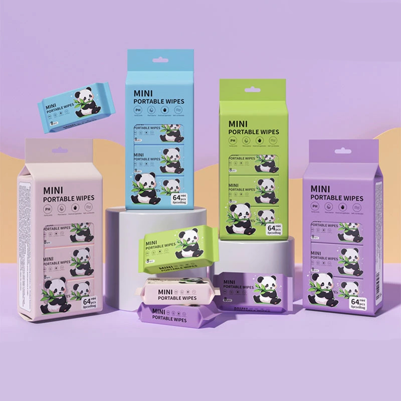 10PCS Baby Wipes Small Package OEM Water Wipes Hypoallergenic Chemical-Free Unscented Travel-Size Baby Wet Wipes