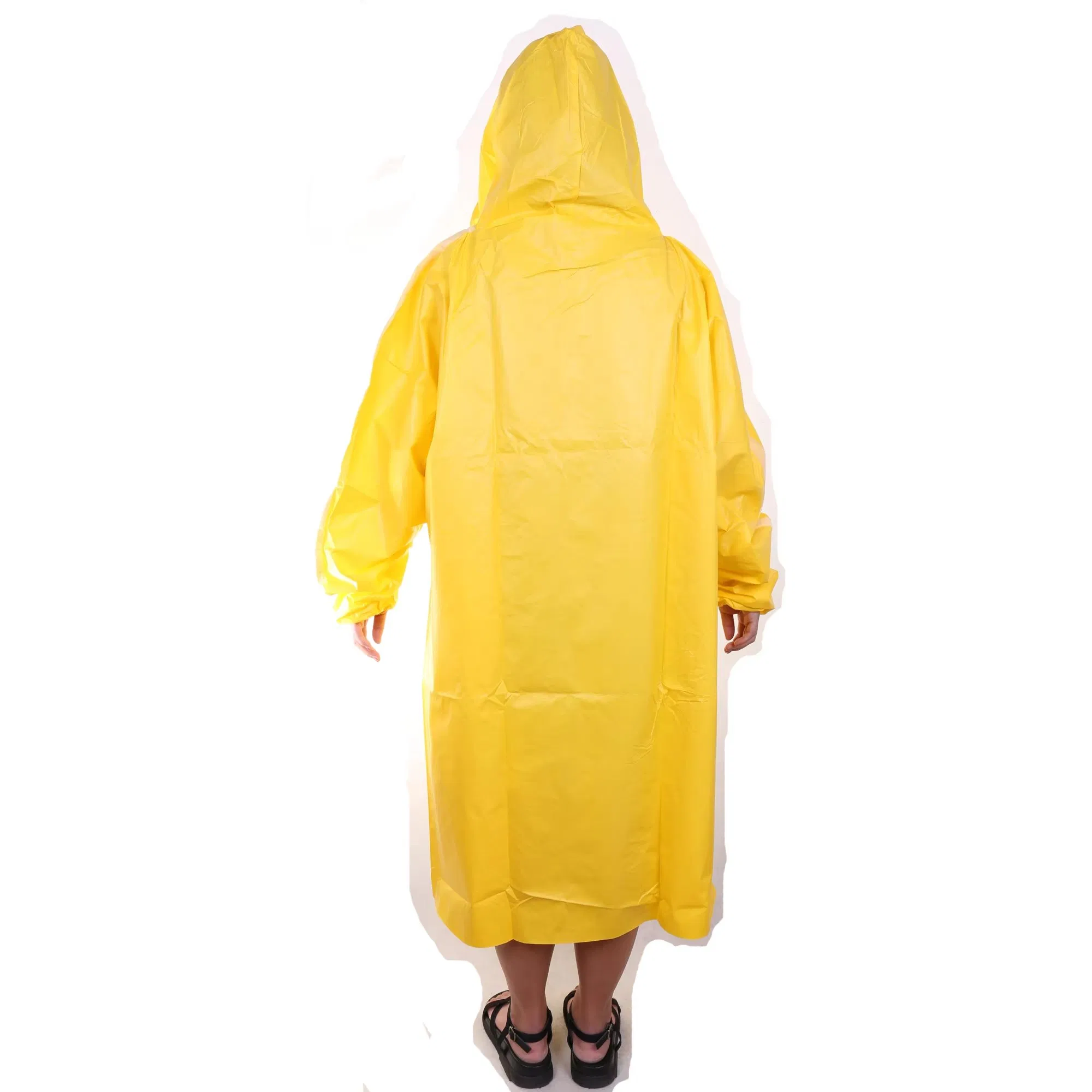 Portable Outdoor PE Raincoats Adult Transparent Waterproof Ponchos