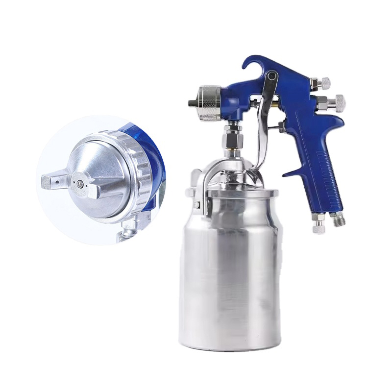 4001s Stainless Steel Air Spray Gun with 1000ml Capacity 1.8 mm/2.0mm Nozzle Pneumatic Wall Paint Automotive Spray Gun