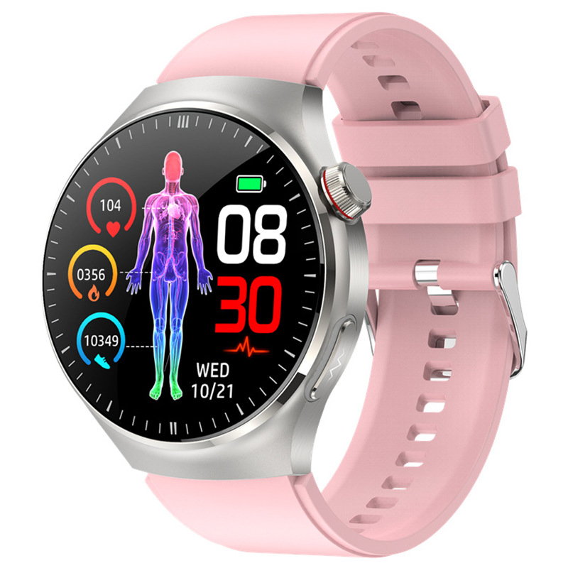 New Tk26 Watch Phone Call Micro Physical Examination ECG Body Fat Health Monitoring Pedometer Men's Wristband Bluetooth Smartwatch