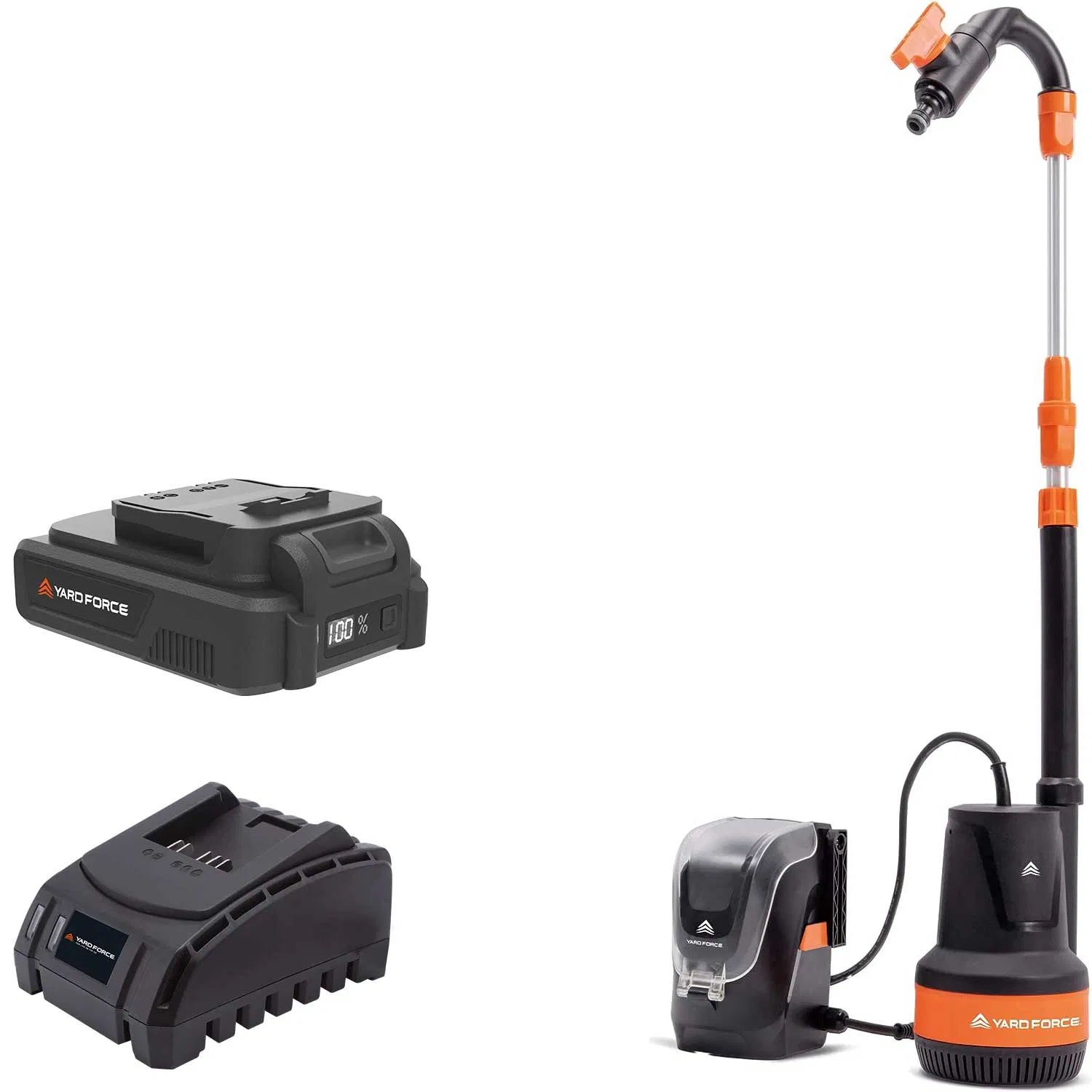 Yard Force 20V Cordless High-Speed Water Pump for Rain/Flood/Pool Drainage - Lx Cwp1