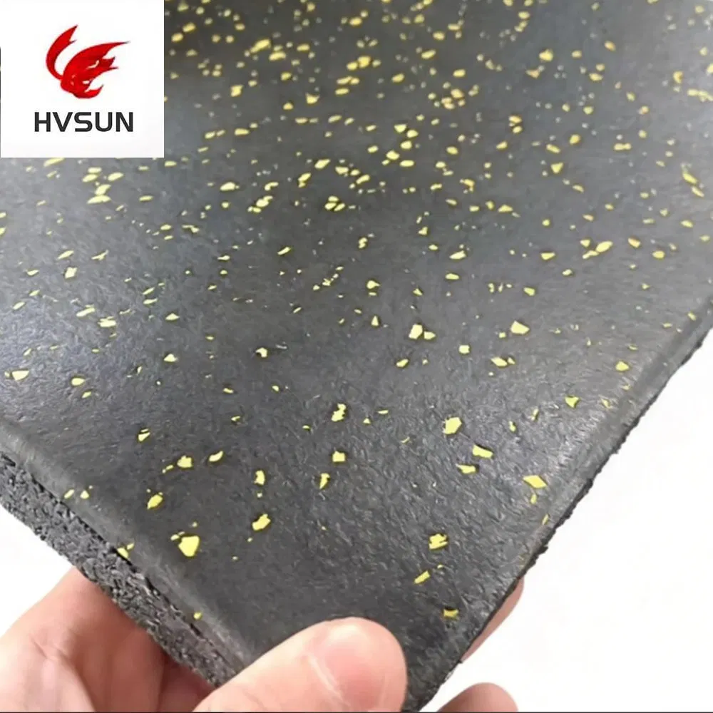 Rubber Floor Tiles for Home Gym, Protective Workout Mat
