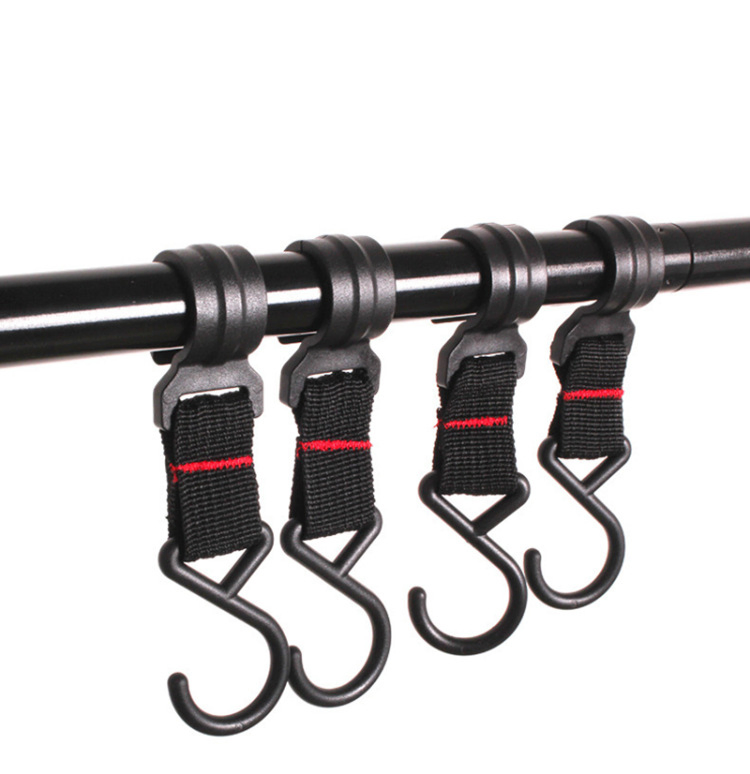 Outdoor Aluminum Alloy Portable Camping Shelf Folding Ultra Light Camping Tripod Travel Debris Hanger