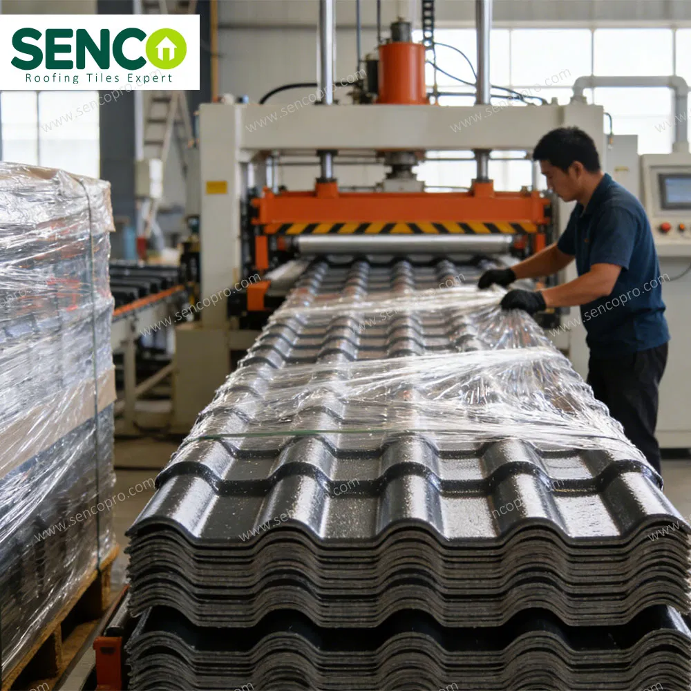 Waterproof PVC Corrugated Roofing Sheet Industrial Design Heat Resistant ASA Synthetic Resin Roof Tiles Shingles