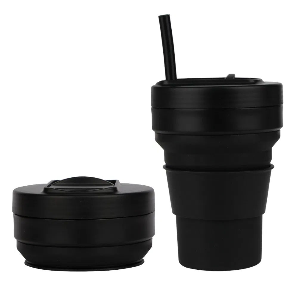 Силиконовая складная кружка для кофе 12oz