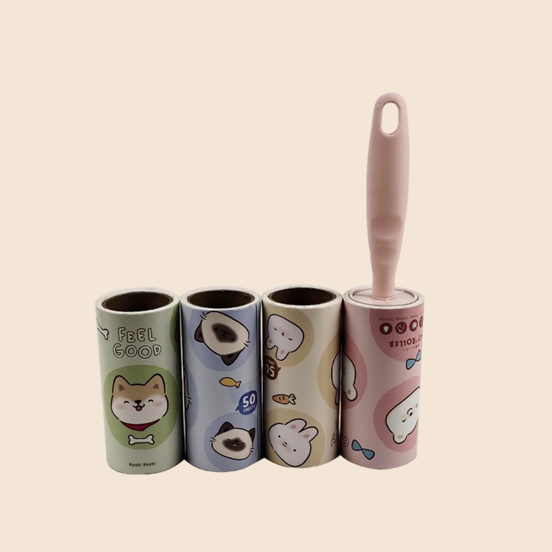 Eco Friendly Sticky Manual Long Handle Pet Int Remover Roller Magic Mini Dog and Clothes Lint Roller