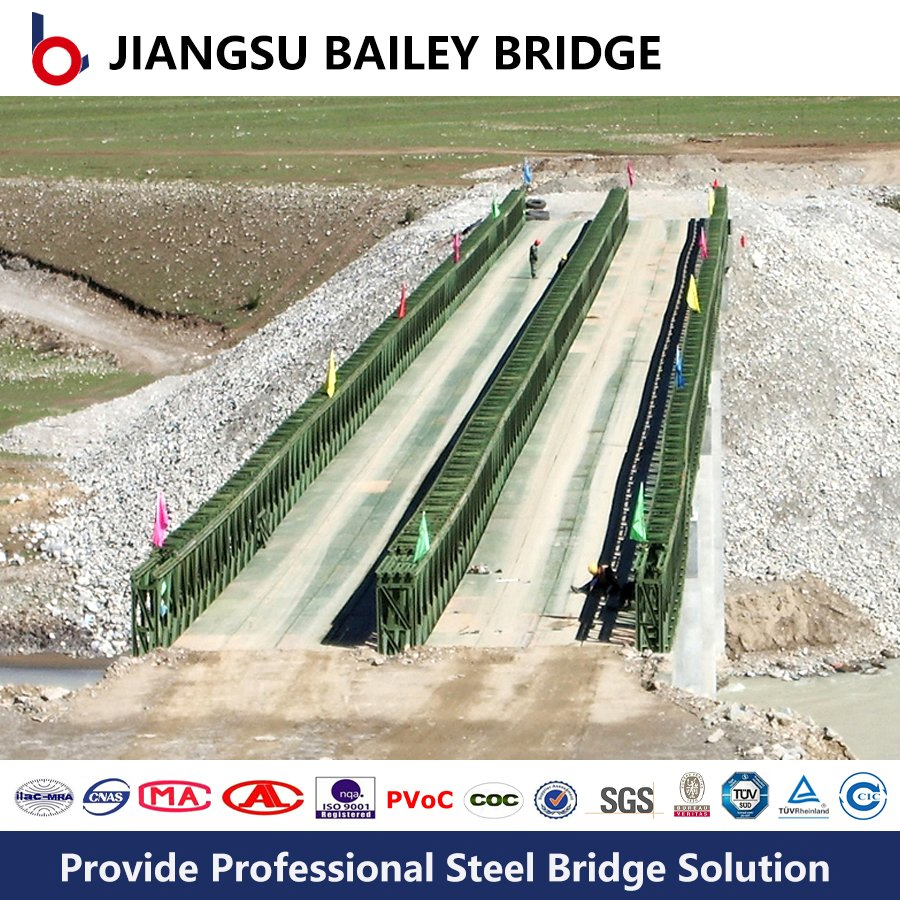 Durable Prefabricated Bailey Steel Bridge for Temporary Components