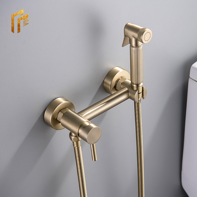 Биде-душ с терморегулятором, латунь, хром