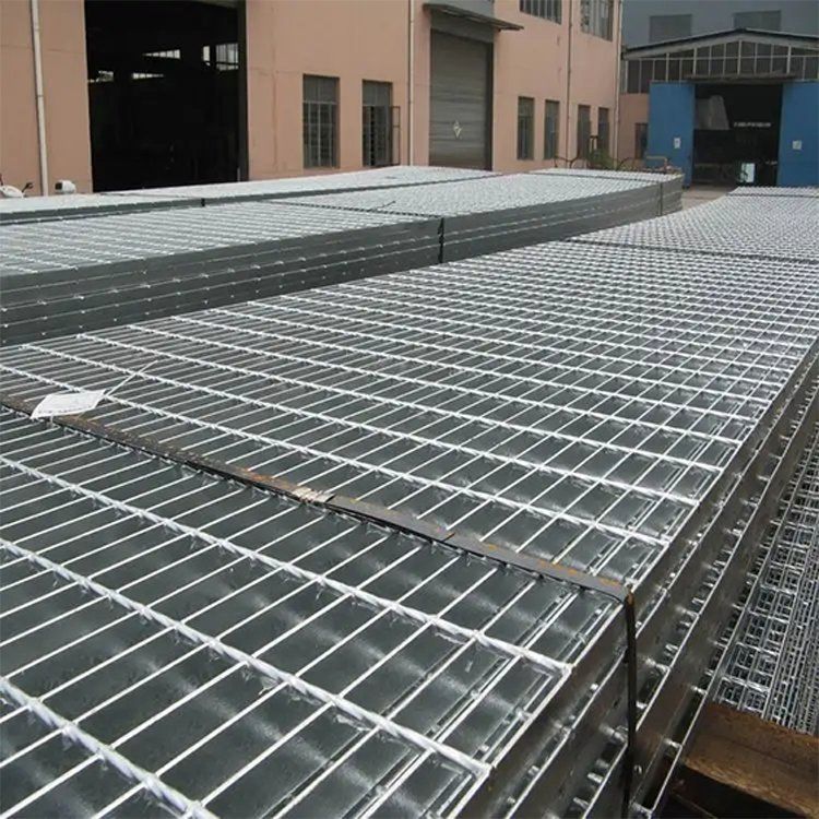 Hourun Slip Resistant Metal Bar Grating Wholesaler Custom Steel Grating China Hot DIP Galvanized Platform Steel Grating Plate