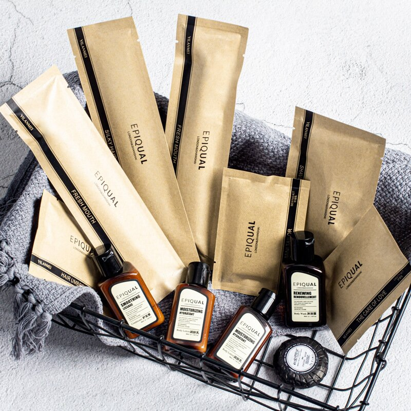 Eco-Friendly Toiletries Set Hotel Amenities with Stone Paper Packaging