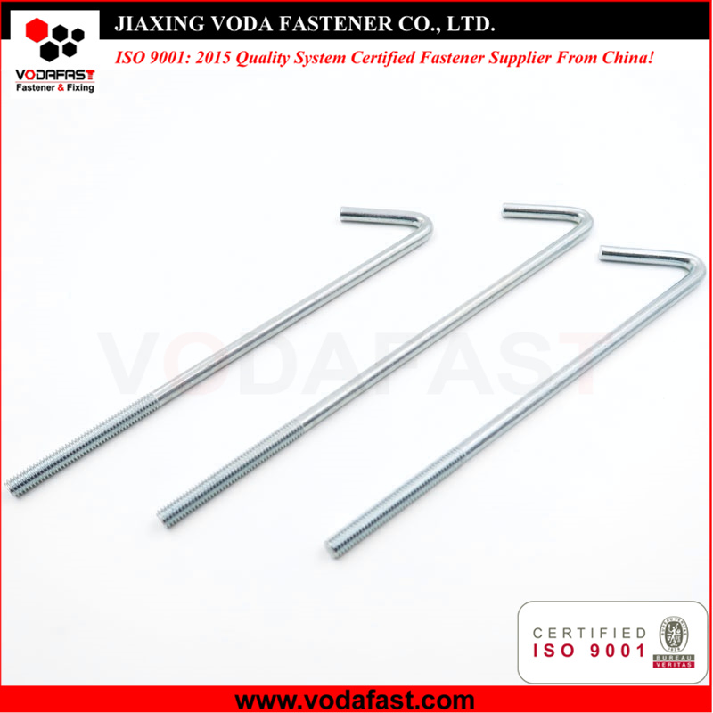 Анкерный болт с крюком Vodafast, желтый цинк