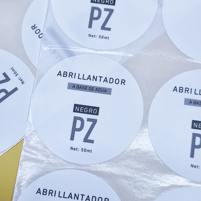 Custom Adhesive Bottle Labels with Vibrant Print and Strong Stickiness