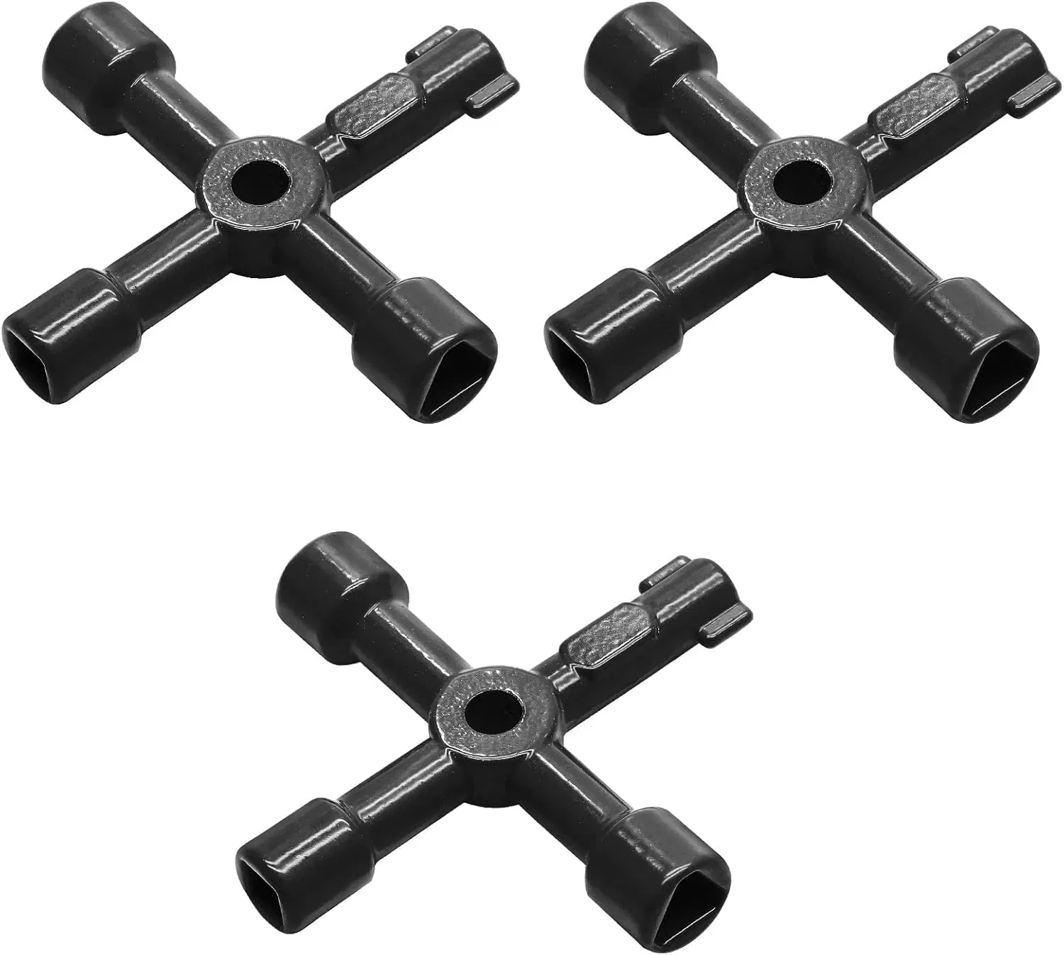 4 in 1 Universal Cross Key Stainless Steel Triangle Square Key