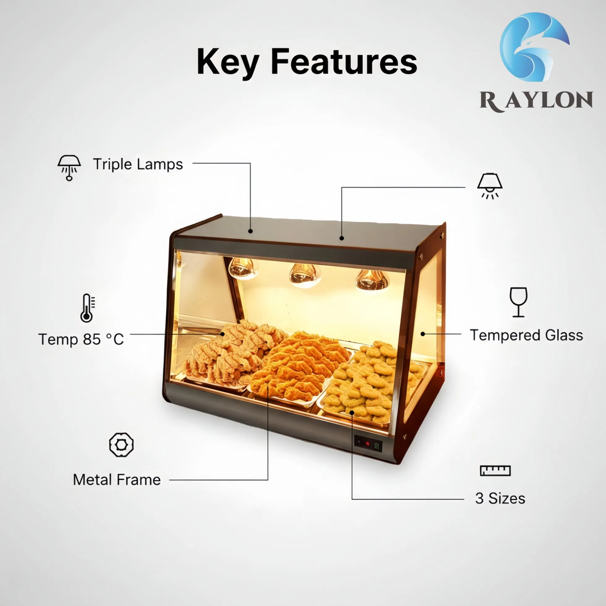 Professional Food Service Equipment Food Display Warmer for Restaurant