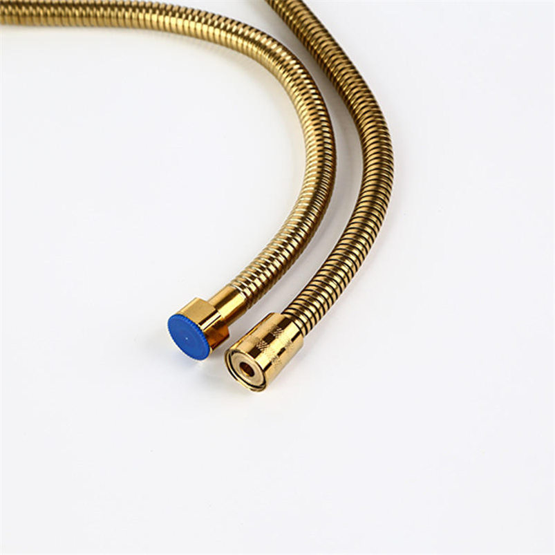 Gold Stainless Steel Flexible Shower Hose - Long, Stylish, and Durable Bathroom Water Hose Extension Pipe for Shower