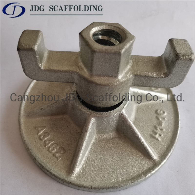 High Quality Formwork Scaffolding Accessoies Round Base Plate Swivel Wing Nut for 15/17 Tie Rod