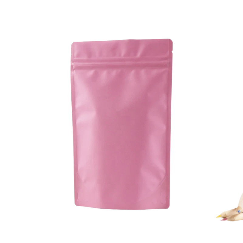 Matte Color Self-Supporting Bag Aluminum Foil Ziplock Bag Thickened Tea Powder Cosmetics Aluminized Sealed Food Bag