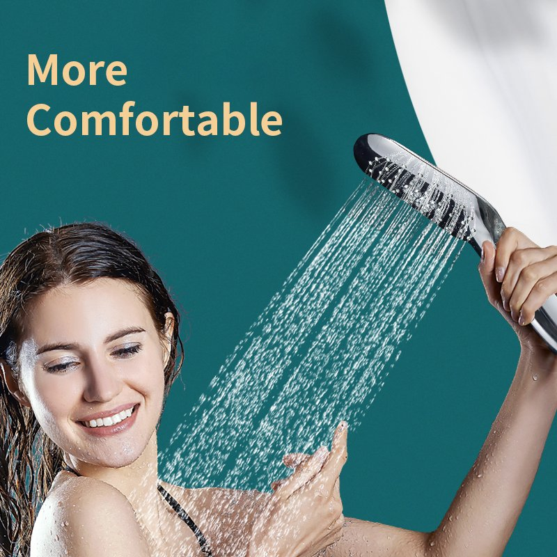 Hot Sale Plastic 1f1078 Chromed One Function Hand Shower Bathroom Accessories