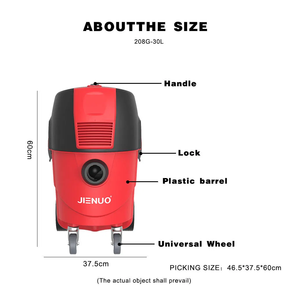 30L Professional Automatic Dust Shake Vacuum Cleaner Suitable for Grinding Construction