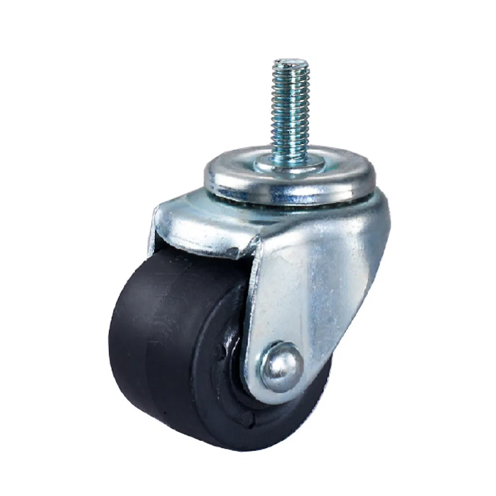 T058 Lock Design Furniture Caster Wheel Nylon PVC PP TPR Wheels Castors Plate Roller Casters Wheels for Furniture